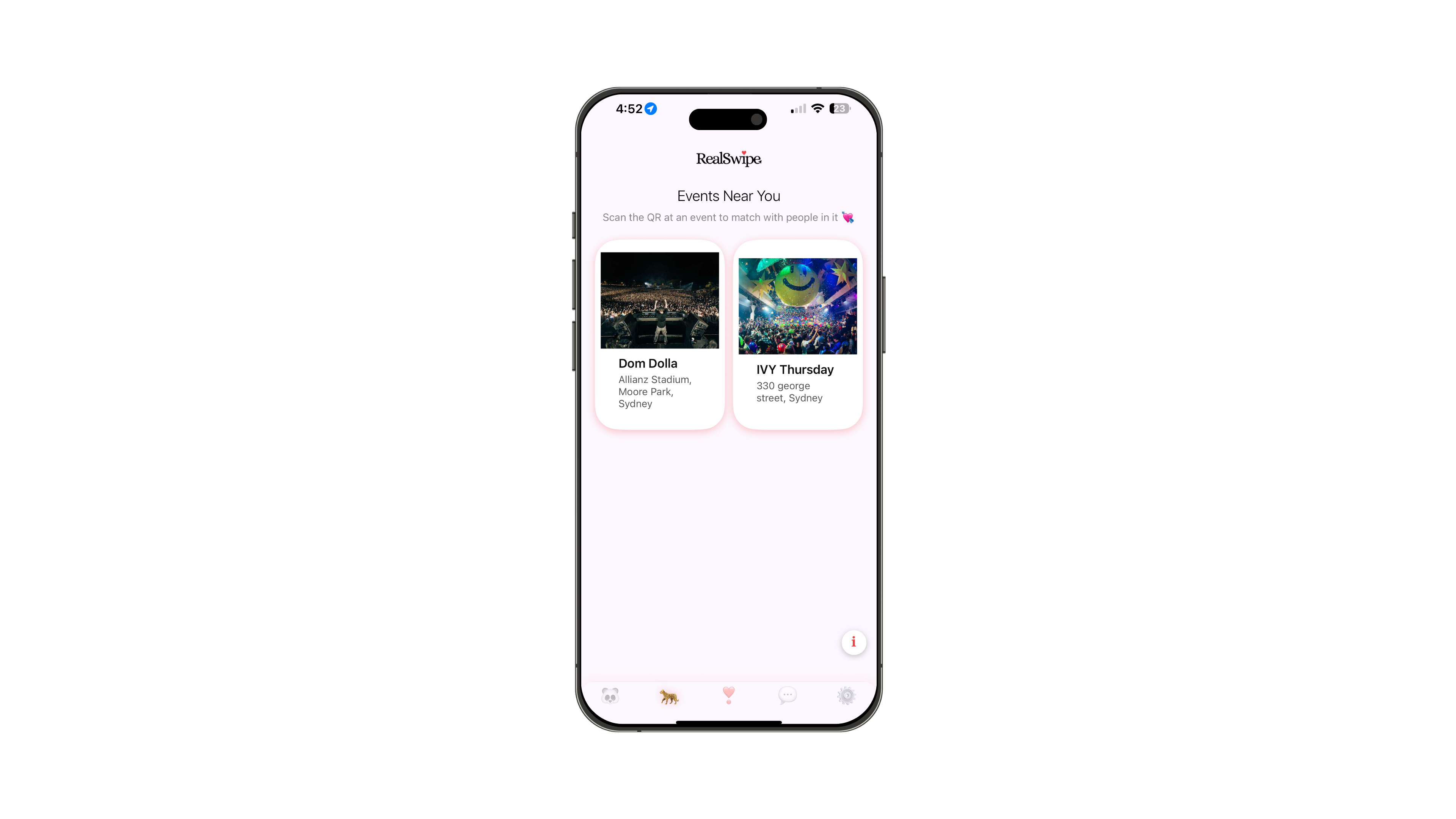 Discover nearby events
